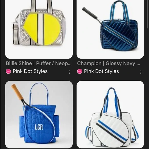 NEW w tags -L&W Tennis/pickleball X-Body Stylish Tote - Picture 10 of 10